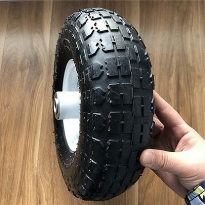 350 4 White Rim Sack Barrow Wheel 10 Inch Rubber Wheelbarrow Wheels For Trolleys