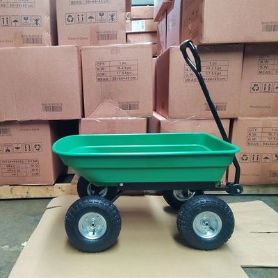 50L Heavy Duty Garden Dump Cart Utility Dump Cart Garden Dump Trolley