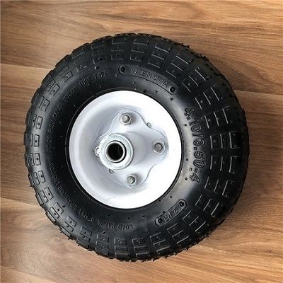 350 4 White Rim Sack Barrow Wheel 10 Inch Rubber Wheelbarrow Wheels For Trolleys