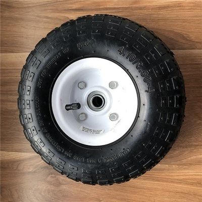 350 4 White Rim Sack Barrow Wheel 10 Inch Rubber Wheelbarrow Wheels For Trolleys