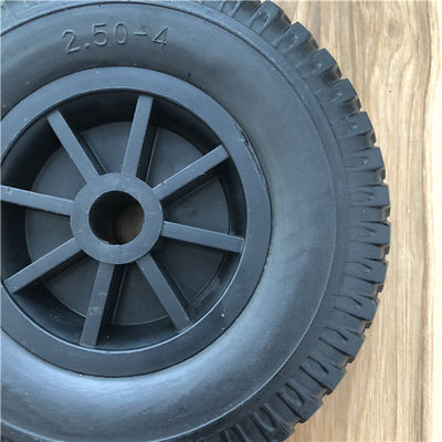 2.50-4 PU Foam Wheel Plastic Rim Hand Truck Wheel For Wheelbarrow Trolley