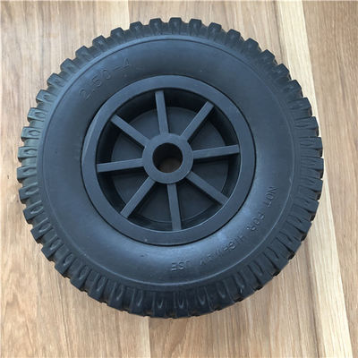 2.50-4 PU Foam Wheel Plastic Rim Hand Truck Wheel For Wheelbarrow Trolley