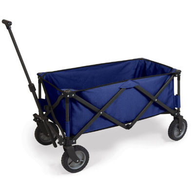 Outdoor Folding Wagon Trolley 600D Collapsible Utility Cart With Wheels