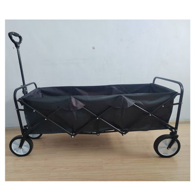 PVC 600D Foldable Beach Trolley All Terrain Folding Wagon For Camping Garden 107cm