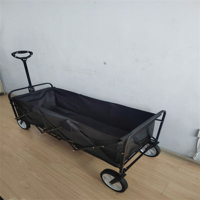 PVC 600D Foldable Beach Trolley All Terrain Folding Wagon For Camping Garden 107cm
