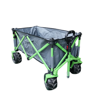 Steel Frame Wheel Foldable Wagon Cart 112cm Folding Outdoor Utility Wagon