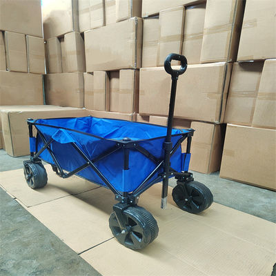 Beach Folding All Terrain Wagon 600D Oxford Foldable Utility Wagon With Retractable Handle