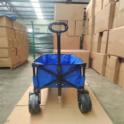 Beach Folding All Terrain Wagon 600D Oxford Foldable Utility Wagon With Retractable Handle