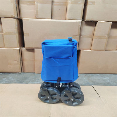 Beach Folding All Terrain Wagon 600D Oxford Foldable Utility Wagon With Retractable Handle