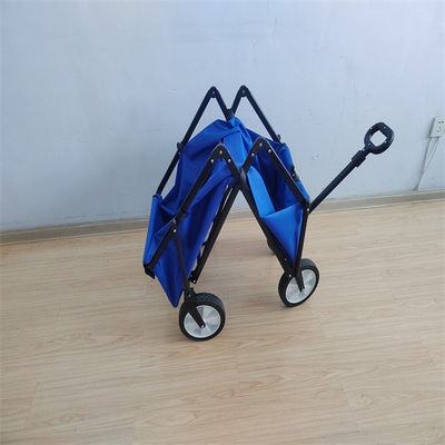 Steel Frame Folding Beach Wagon Collapsible Festival Trolley Camping Utillty 600D