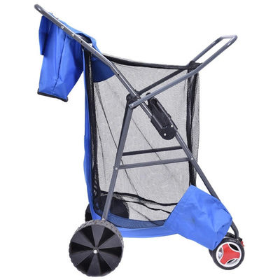 Portable Foldable Wagon Cart EVA Wheel Fishing Cart Folding Plastic Cart With Wheels
