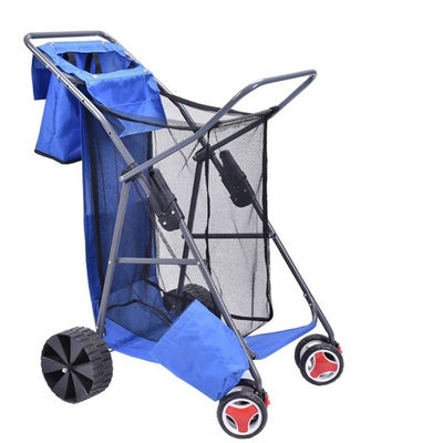 Portable Foldable Wagon Cart EVA Wheel Fishing Cart Folding Plastic Cart With Wheels