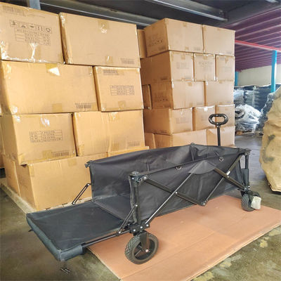 Shopping Foldable Wagon Cart Utility Collapsible Picnic Wagon With All Terrain Wheel