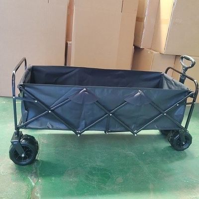 Utility Extra Large Folding Wagon Portable Collapsible Cart Wagon With Wide Wheels