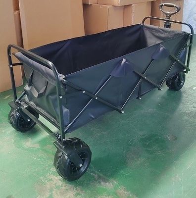 Utility Extra Large Folding Wagon Portable Collapsible Cart Wagon With Wide Wheels