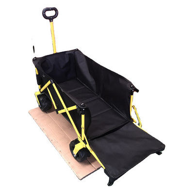 Easy Storage Foldable Wagon Cart Folding Camp Wagon With Extension Outdoor