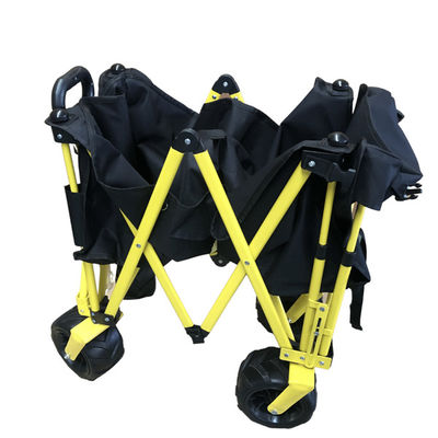Easy Storage Foldable Wagon Cart Folding Camp Wagon With Extension Outdoor