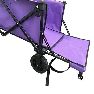 Popular Foldable Wagon Cart 128cm PVC Wheel Folding Beach Cart With Extension