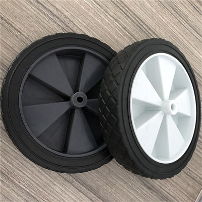 PVC  8 Inch Hard Rubber Wheels 20cm Folding Cart Solid Trolley Wheels