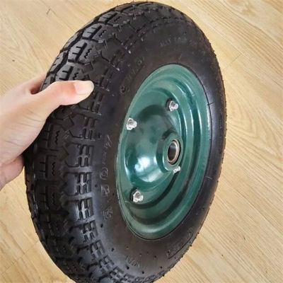3.50-7 Durable Pneumatic Trolley Wheels Rubber Replacement Pneumatic Cart Wheels