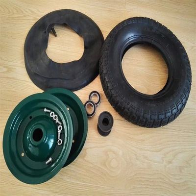 3.50-7 Durable Pneumatic Trolley Wheels Rubber Replacement Pneumatic Cart Wheels