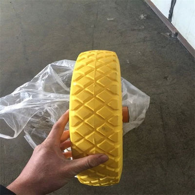 4.00-8 Solid Pneumatic Wheels Flat Free Tire Polyurethane Folding Wagon Beach Wheels