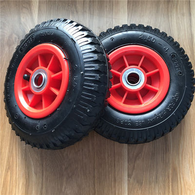 250-4 Plastic Rim Pneumatic Trolley Wheels 21CM Hand Trolley Wheels Pneumatic