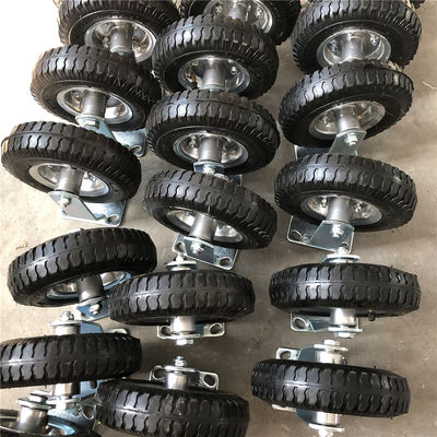 250-4 Rubber Caster Wheels Heavy Duty For Hand Cart