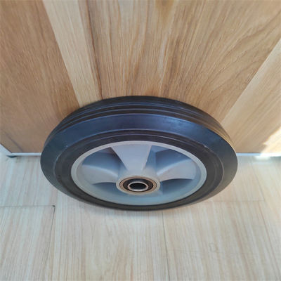 Wagon 8 Inch Solid Rubber Wheels Flat Replacement Solid Rubber Tires For Hand Truck