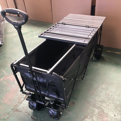 Large Foldable Wagon Cart Trolley Beach All Terrain Heavy Duty Foldable Wagons