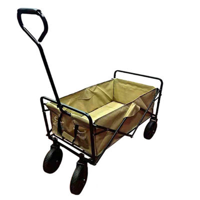Easy Transportation Foldable Wagon Cart 600D Portable Camping Trolley Hiking