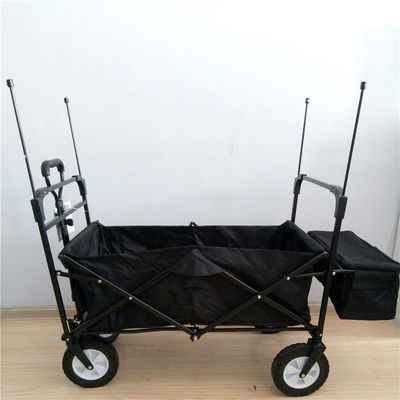 Utility Foldable Wagon Cart Foldable Wagon Outdoor Garden Beach Trolley