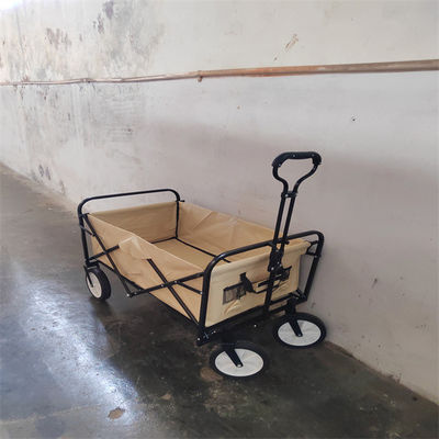 Transport Collapsible Wagon Cart Foldable Beach Trolleys With Four Wheels 103cm