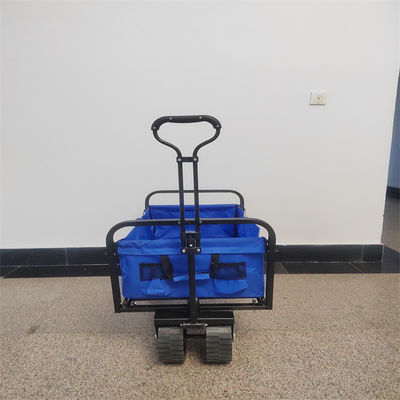 Multipurpose Blue Folding Wagon Fold Up Beach Wagon Customize Logo