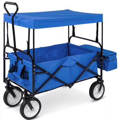Utility Collapsible Wagon Cart Outdoor Garden All Terrain Folding Cart 120cm