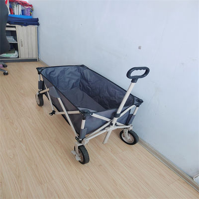 All Terrain Wheel Collapsible Trolley Cart Stainless Steel Utility Fold Up Beach Trolley