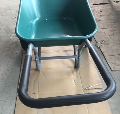 Heavy Duty Folding Hand Trolley Plastic 2 Wheel Steel Wheelbarrow Pneumatic Tyre