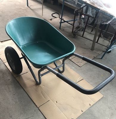 Heavy Duty Folding Hand Trolley Plastic 2 Wheel Steel Wheelbarrow Pneumatic Tyre