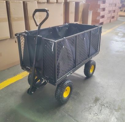 Extra Large Garden Mesh Cart Steel Trolley Heavy Duty Utility Garden Cart