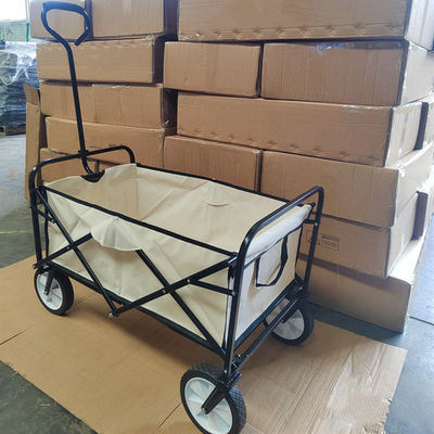 Four Wheel Stainless Steel Garden Foldable Wagon Cart Durable