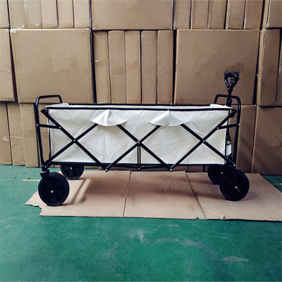 Utility Folding Outdoor Camping Barrow With Extended Body 360 Degree Rotating Wheels