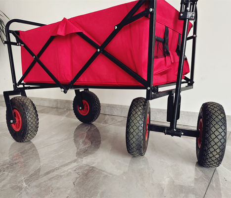 Customizable Logo Folding Wagon Cart Heavy Duty 80kg Load Capacity