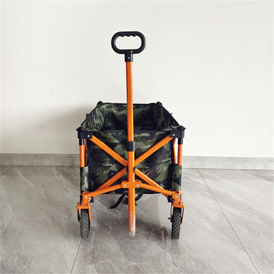 Four-Way Practical Foldable Wagon Cart With O Shaped Handle Sturdy 600D Oxford Cloth