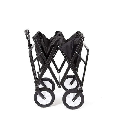Steel Folding Picnic Wagon With Powder Coating Foldable Garden Wagon Cart