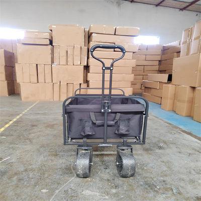 Heavy Duty Outdoor Camping Garden Foldable Wagon Cart With PU Wheels