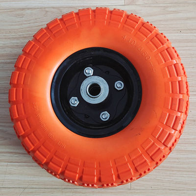 10 Inch Utility Trolley Rubber Wheel 3.50-4 Tire With Load 120LB Pneumatic Wheel