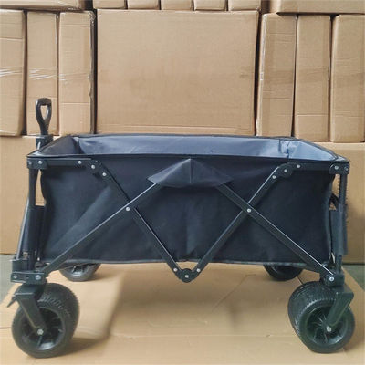 Custom Fabric PU Wheel Camping Outdoor Folding Hand Pull Cart Wagon