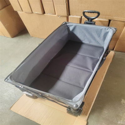 Custom Fabric PU Wheel Camping Outdoor Folding Hand Pull Cart Wagon