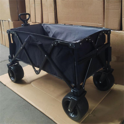 Custom Fabric PU Wheel Camping Outdoor Folding Hand Pull Cart Wagon