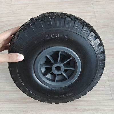 10 Inch 3.00-4 Pneumatic Rubber Tire Wheel For Hand Truck Trolley Dolly